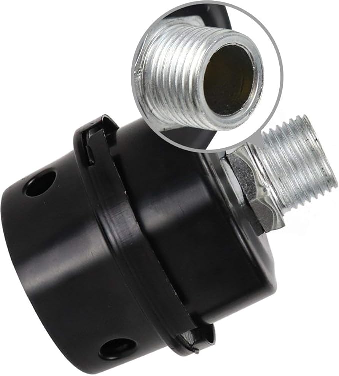 2 Pcs Air Compressor Silencer Filter Metal Air Compressor Intake Filter Noise - Image 3
