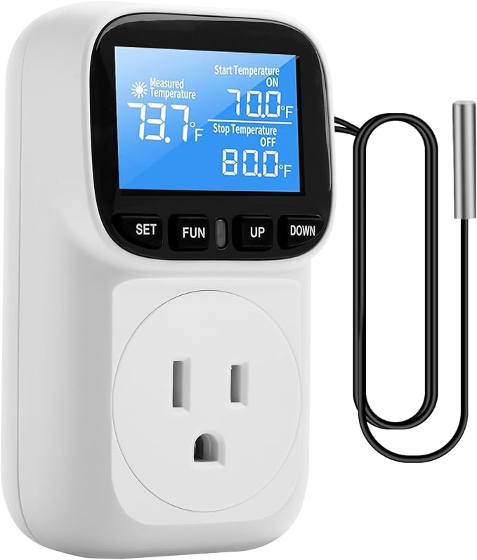 Diymore Digital Thermostat Controller, 1800W 120V/15A, -104°F to 210°F by diymore