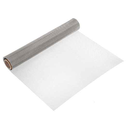 uxcell 30 Mesh 79" x 16" Woven Wire Mesh, 304 Stainless Steel Air Vent Filter by uxcell