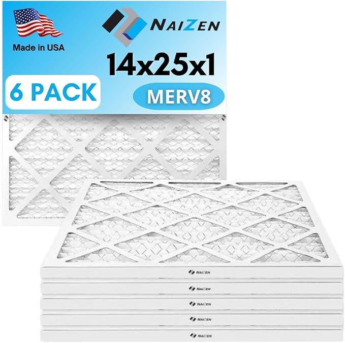 NAIZEN Air Filter Replacement Set, MERV 8, 6 Pack by Naizen