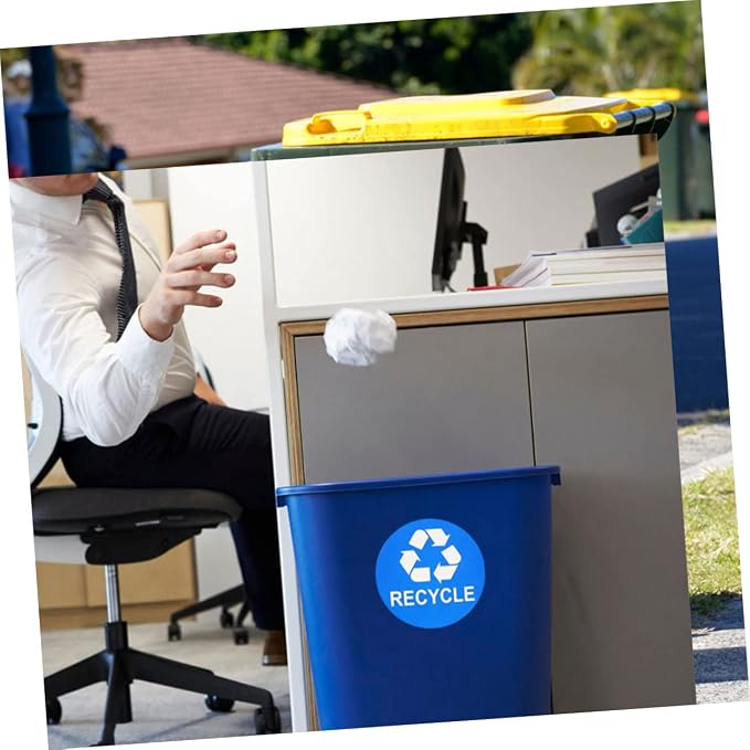 8pcs Trash Can Stickers for Easy Waste Sorting Self-Adhesive Rubbish Bin Labels - Image 8