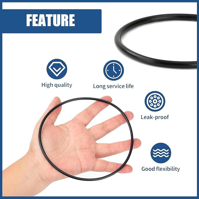 10-pack Water Filter O-rings, 5.51 Inch Sealing Gaskets - Image 5