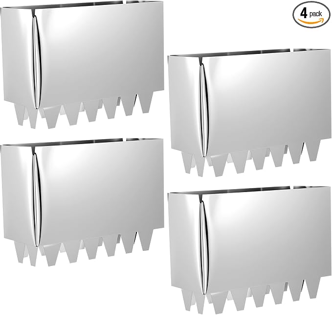 MorningRo 4 Pcs HVAC Metal Register Collar 4" x 10" x 6" Deep Installation Tabs by Unknown