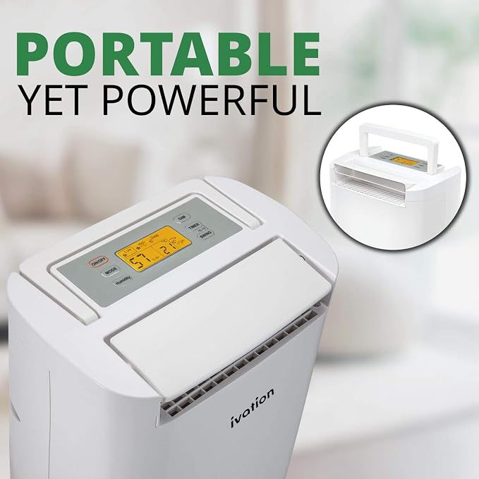 Ivation 19 Pint Small-Area Desiccant Dehumidifier Compact and Quiet - - Image 9