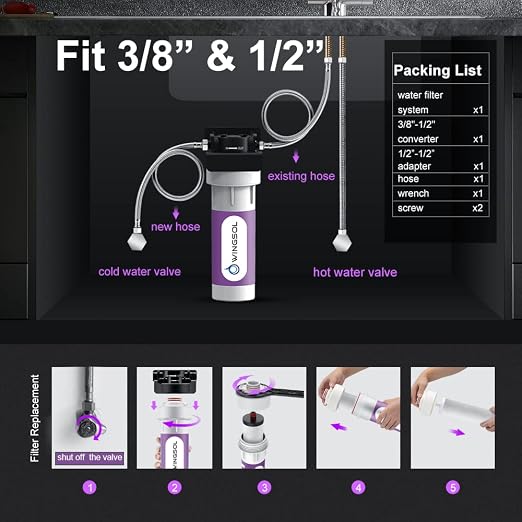 Under Sink Water Filter System, NSF/ANSI 42&53 Improve Taste, EZ Change Life - Image 6