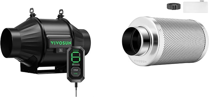 VIVOSUN AeroZesh T4 210 CFM Inline Duct Fan by Unknown