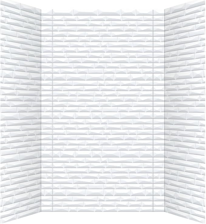 From Plain To Beautiful In Hours Vista - Tub and Shower Wall Panels Surround - Gloss White