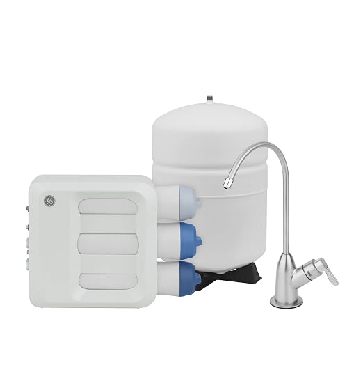 GE 3 Stage Reverse Osmosis Under Sink Water Filtration System by GEAppliances