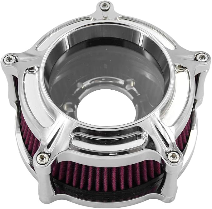 HDBUBALUS Motorcycle Air Filter Cleaner Intake Filter System Kit - Image 5