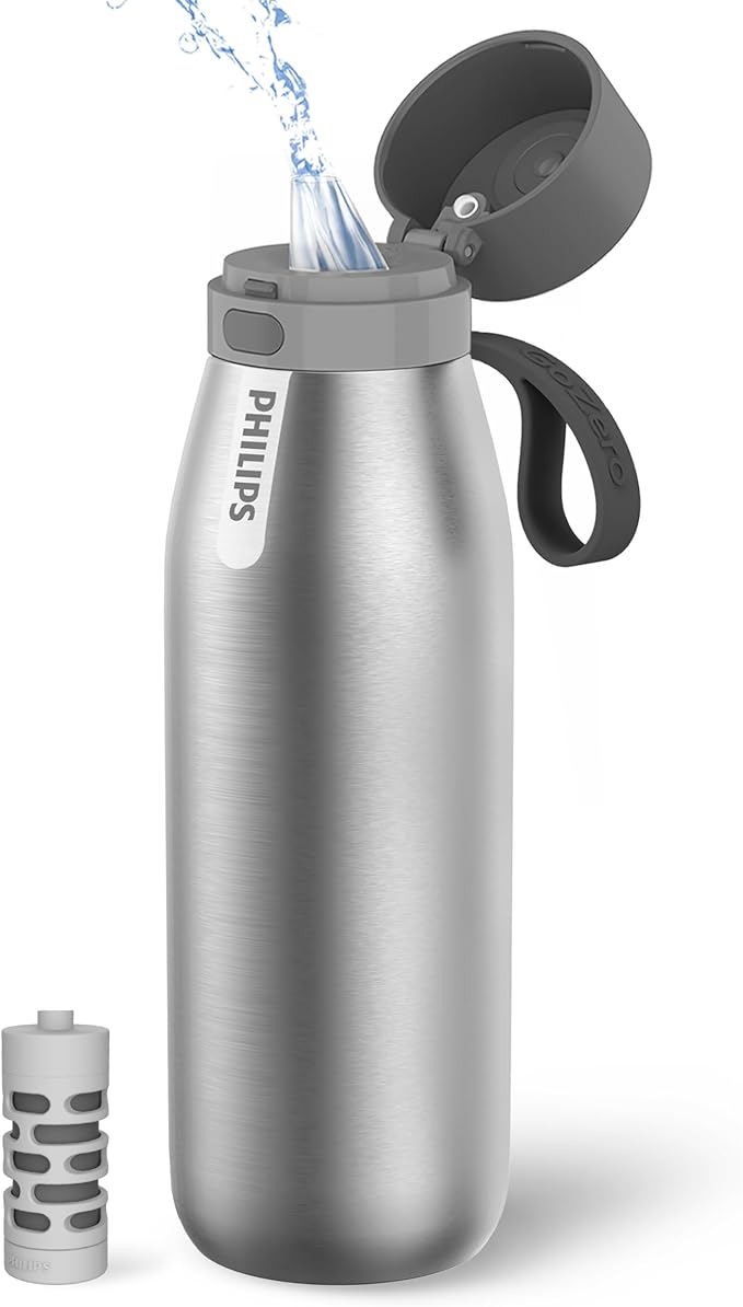 PHILIPS Water Bottle with Filter, Filter Water Bottle Stainless Steel with by Unknown