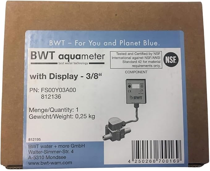 BWT Aquameter HF Water Filter Meter 3/8" - Image 6