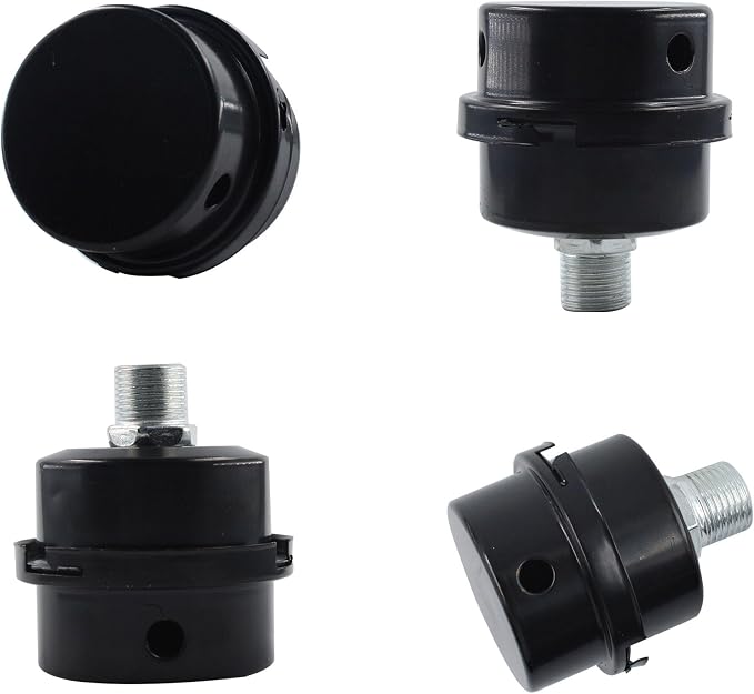 2PCS 0.63’’ Metal Air Compressor Intake Filter Sound Muffler, Thread Air - Image 2