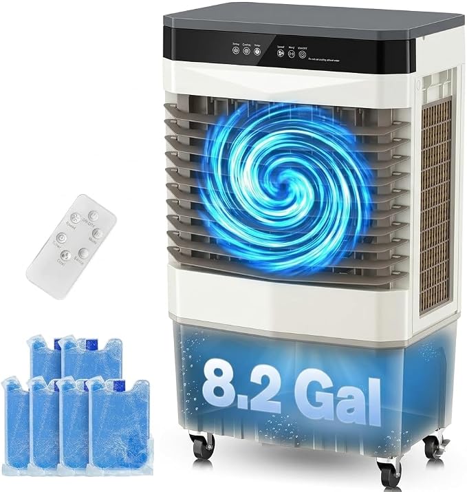 Auertech 8.2 Gal Swamp Cooler, 2800 CFM Windowless Portable Air Conditioner by Auertech