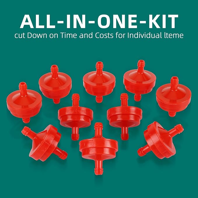 AUTOKAY Lawn Mower 1/4" Inline Gas Fuel Filter Compatible - Image 6