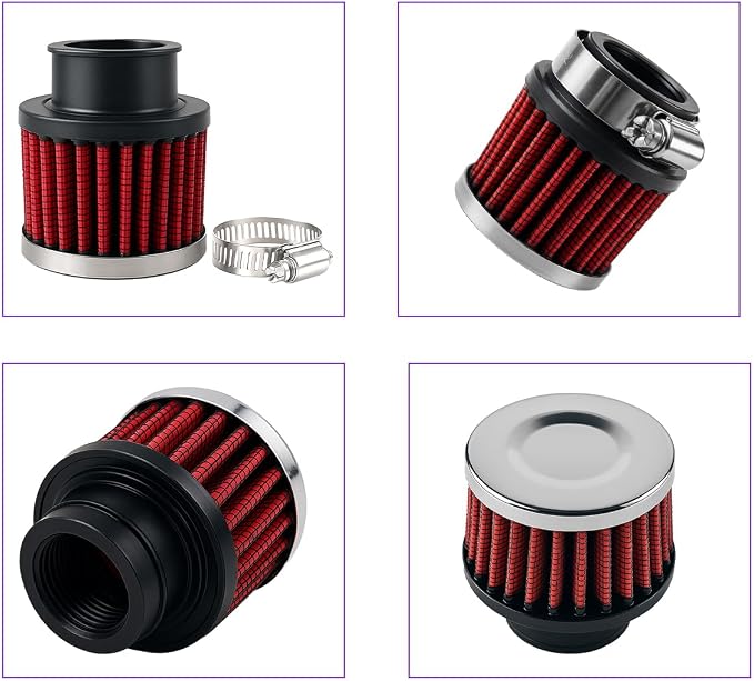 Zpana Car Air Intake Filter, Hight Flow Performance Auto Crankcase Breather - Image 3