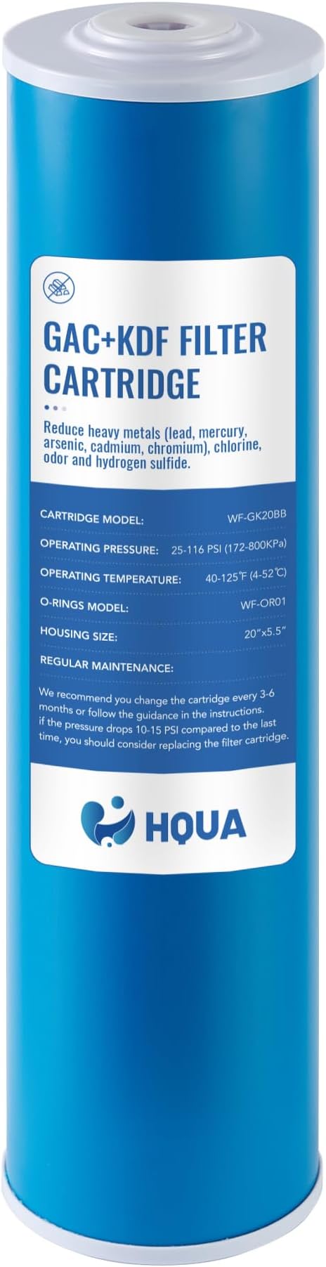 Whole House Compound Replacement Filter Cartridge, Fit by HQUA
