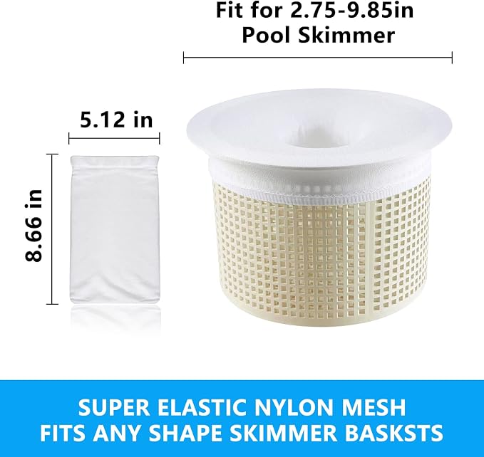 60 Pack Pool Skimmer Socks, Pool Filter Socks - Image 2