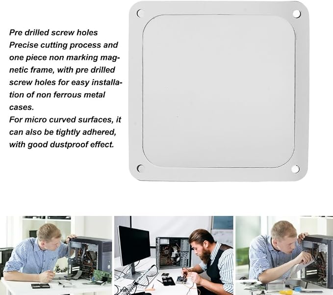 5Pcs PC Fan Dust Filter 140mm – Magnetic Frame Nylon Mesh Cover - Image 7