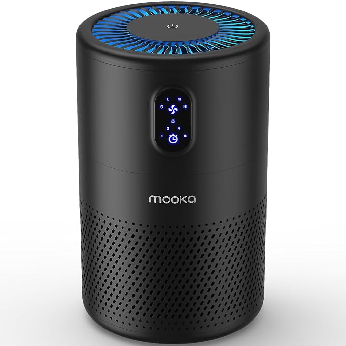 MOOKA Air Purifiers for Home Large Room up to 1076 ft², H13 True HEPA Air by MOOKA