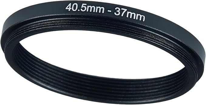 40.5mm to 37mm Step-up Adapter Rings Filter Adapter Black Metal Step Down by Unknown