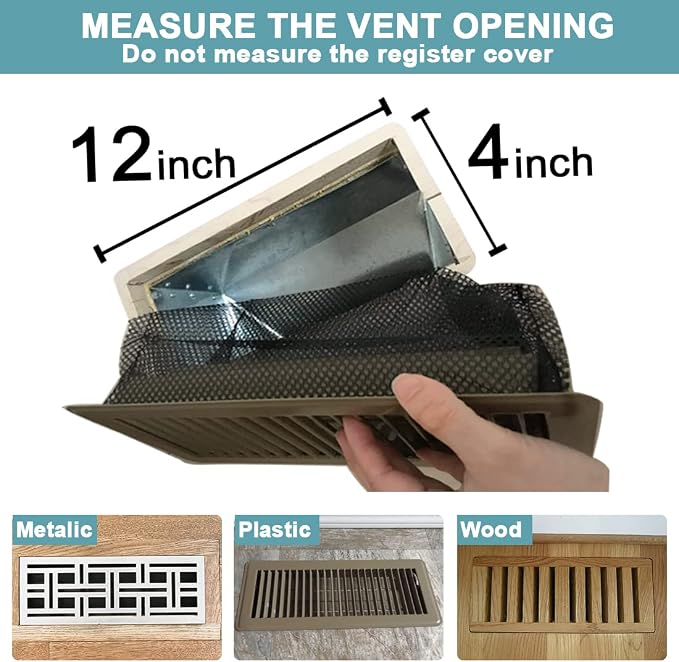 Floor Register Cover Trap, Floor Air Vent Cover Screen - Image 2
