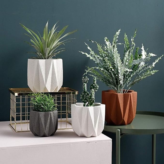 Outdoor Succulent Plantpot Cactus Plant Container Cement Flowerpot Container - Image 4