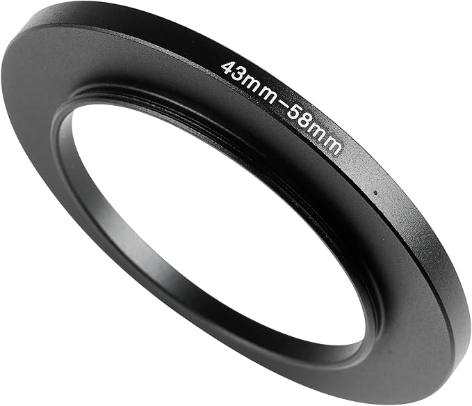43-58mm Metal Step-Up Ring Adapter Compatible by Unknown