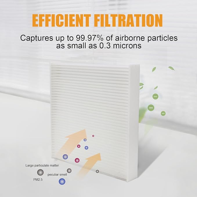 Cabin Air Filter with Activated Carbon Compatible with CP285, Toyota Camry - Image 2