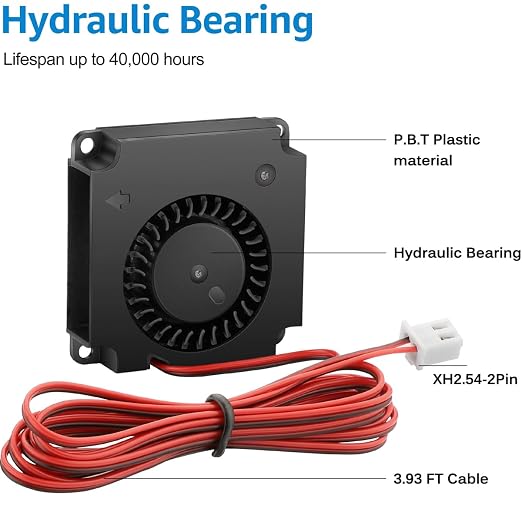 GDSTIME 2 Pack 40mm Blower Fan 12V 40x40x10mm 4010 DC Brushless Cooling - Image 5