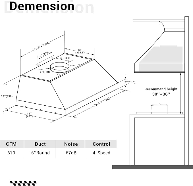 CHETTO C Stainless Steel Range Hood Cover - Image 6