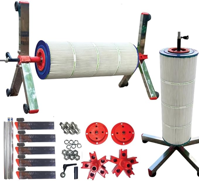 Swimming Pool Filter 3 4 6 inch Cartridge Cleaner Washing Spin Stand Tool - Image 3