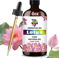 Lotus Essential Oil (4 oz/120 ml) — Lotus Oils for Aromatherapy, diffusers, humidifiers, Home fragrances, DIY Skincare, soap Making, DIY Candle, Relaxation, Yoga, and Meditation