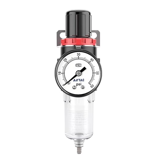 Compressed Air Low Pressure Filter Regulator Airtac AFR2000-C 1/4'' NPT 0-60 - Image 2
