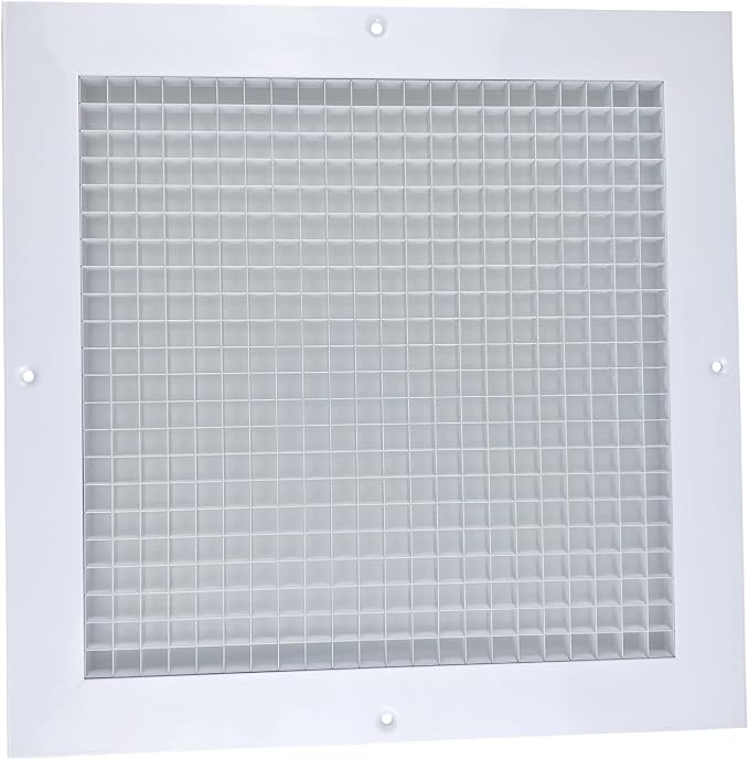 Return Air Grille Fits 20'' x 20'' Duct Opening, Aluminum Eggcrate Return - Image 9