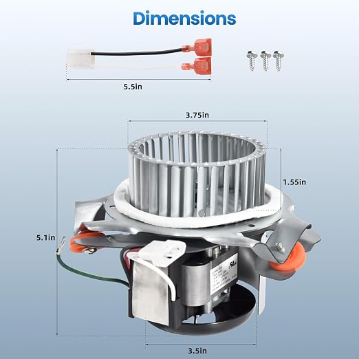 326628-762 Furnace Draft Inducer Motor Assembly Compatible - Image 7