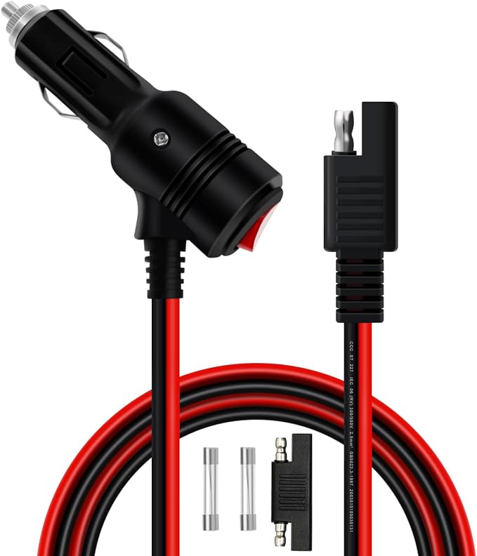 SAE to Cigarette Lighter Plug by HuaLiSiJi