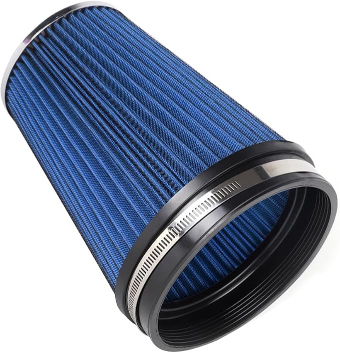 MUGE RACING 6" 152 mm High Flow Inlet Air Filter, Air Intake Cone Filter by MUGERACING