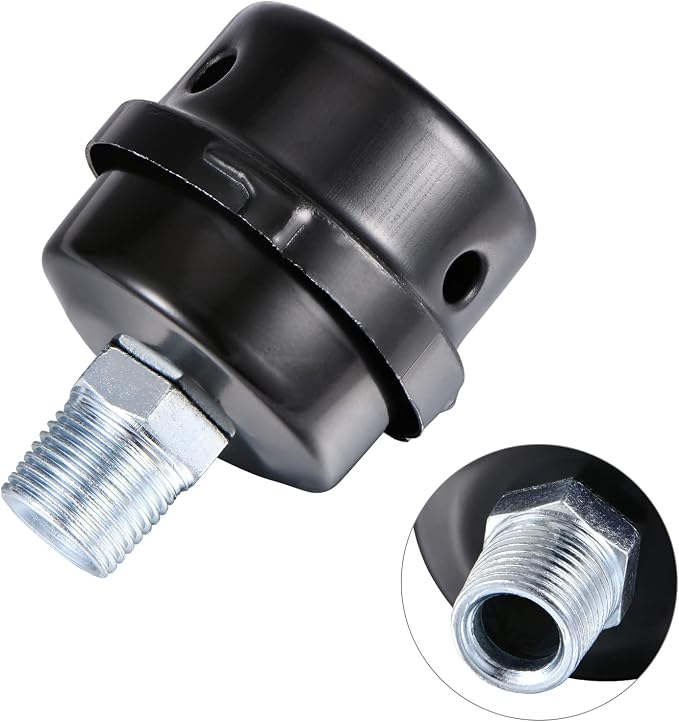 Pack of 2 1/2" Thread Male Thread Diameter 20mm Air Compressor Silencer Filter - Image 4