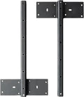 Fittes Heavy Duty Steel Floating T Shelf Bracket Mount 14 Inch 2 Pack, Holds up to 350lb, for Shower Bench, Book Shelf, and Countertop, Modular Design