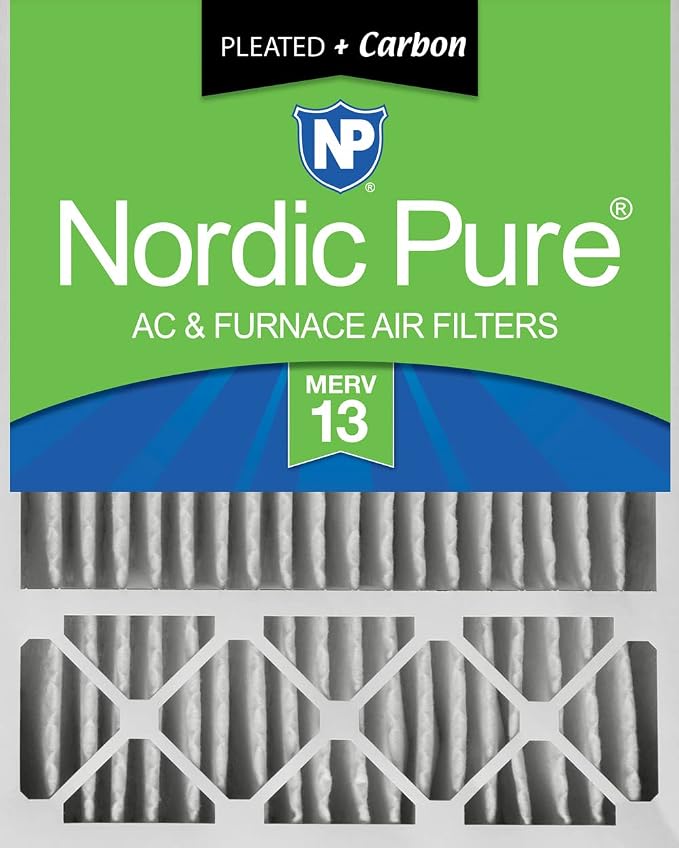 Nordic Pure 20x25x5 Honeywell Replacement Air Filters MERV 13 Plus Carbon 1 Pack by NordicPure