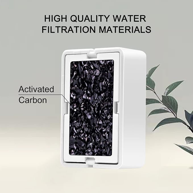 Cat Water Fountain Filters, 8 Carbon Filters& 2 Foams Filters - Image 4