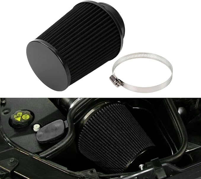 Clamp-On Cold Air Intake Filter, High Performance, Washable Filter, Replacement - Image 8