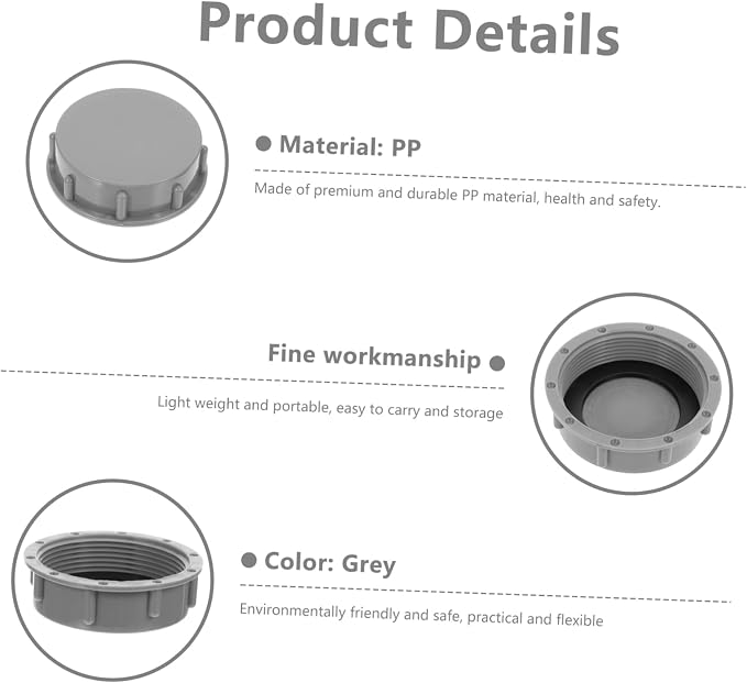 DOITOOL 18pcs Pp Pipe Caps for Drainage Caps for Waste Processing Easy - Image 7