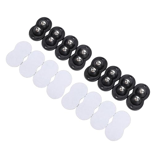 Asixxsix Caster Wheels, 30KG Load Capacity 360° Appliance Rollers Furniture - Image 3