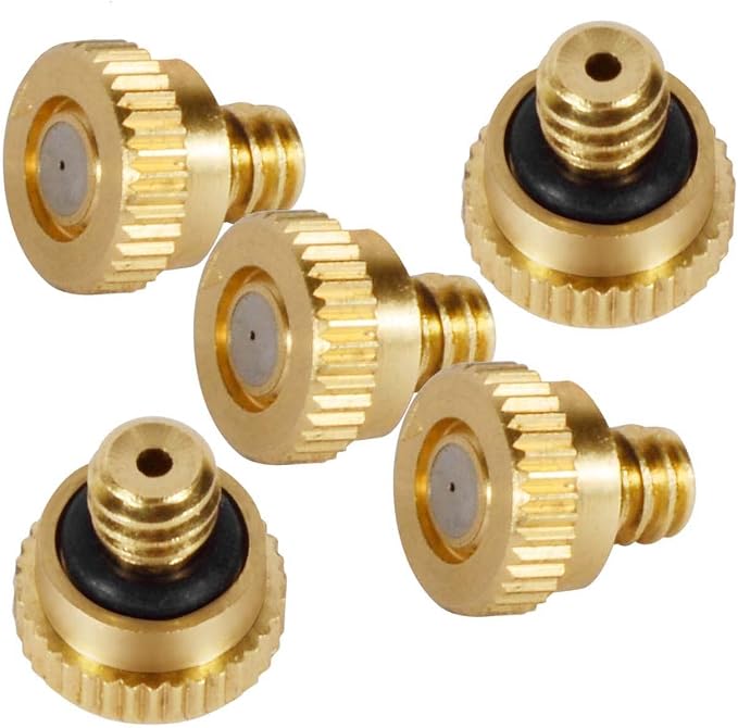 KUWAN 0.016" Orifice Thread UNC 10/24 Brass Misting Nozzles Low Pressure by KUWAN