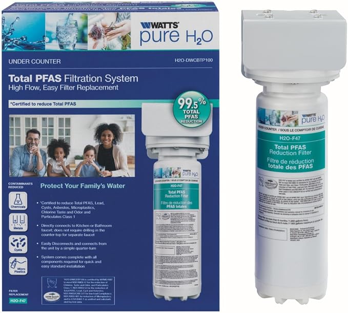 Watts Premier H2O-DWCBTP100 Single-Stage Total PFAS Reduction Under Counter - Image 3