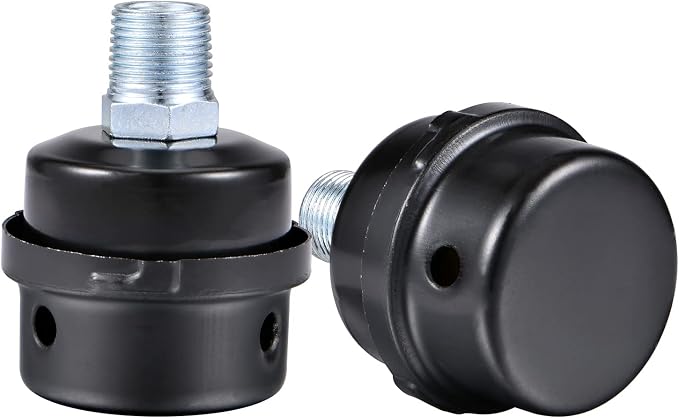 Pack of 2 1/2" Thread Male Thread Diameter 20mm Air Compressor Silencer Filter - Image 2