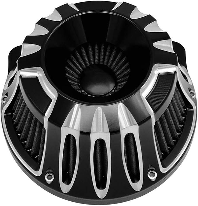 Air Filter Motorcycle Intake Cleaner Cnc Cut Kit Black - Image 3