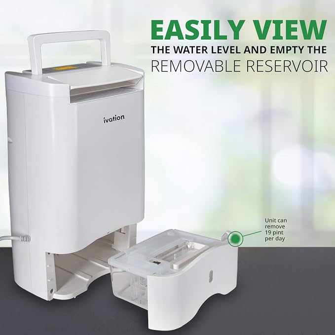 Ivation 19 Pint Small-Area Desiccant Dehumidifier Compact and Quiet - - Image 8