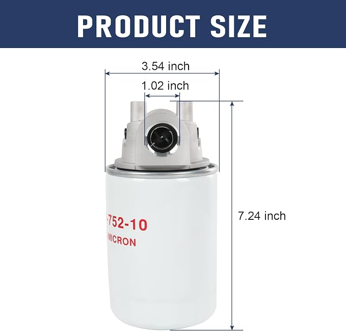 10 Micron Hydraulic Oil Filter Assembly, Spin-On Design, Return Line Filter - Image 5